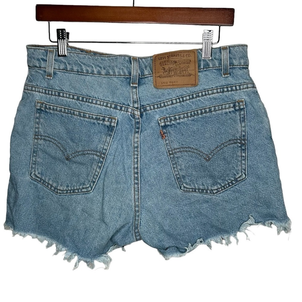 Vintage Levi's 910 Cut-Off Jean Shorts Juniors 13 Regular Fit 90s USA - Picture 6 of 6